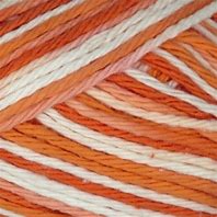 Lily Sugar 'n Cream 2528 Poppy 2 ounce or 56.7 gram ball made with cotton.